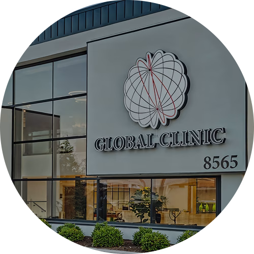 global cleaning building entrance