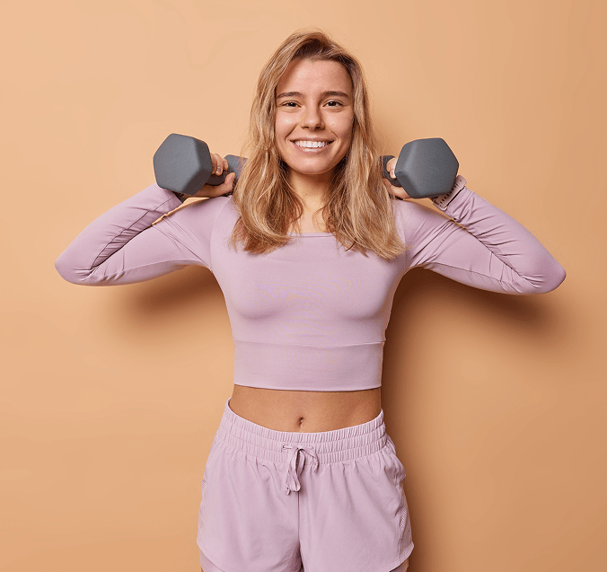 Active woman benefiting from NAD+ therapy at Global Pain & Spine Clinic